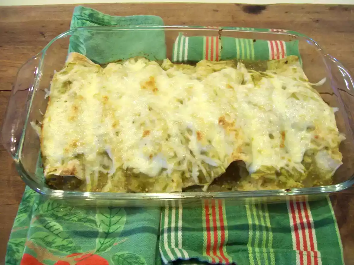 Pork Enchiladas and Green Salsa