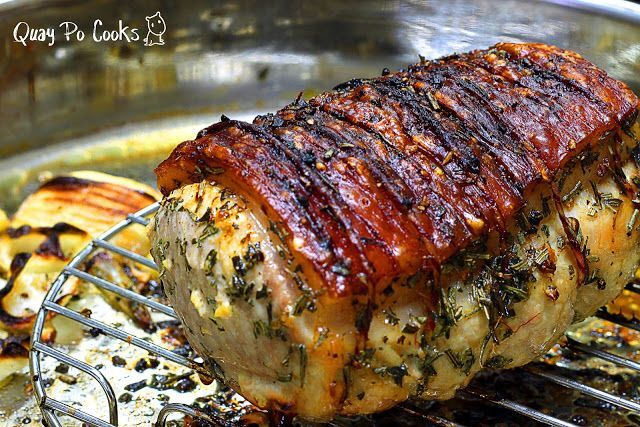 Pork loin roast with crackling - co-star christmas dish 