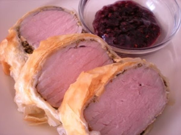 Pork Tenderloin Wrapped in Phyllo Dough