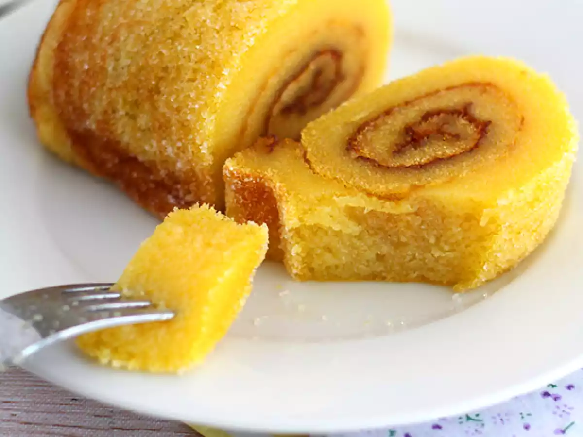 Portuguese orange swiss roll - torta de laranja - photo 4