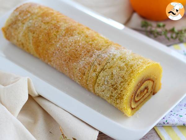 Portuguese orange swiss roll - torta de laranja - photo 2