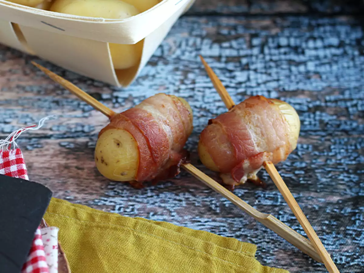 Potato and bacon appetizer skewers - photo 2