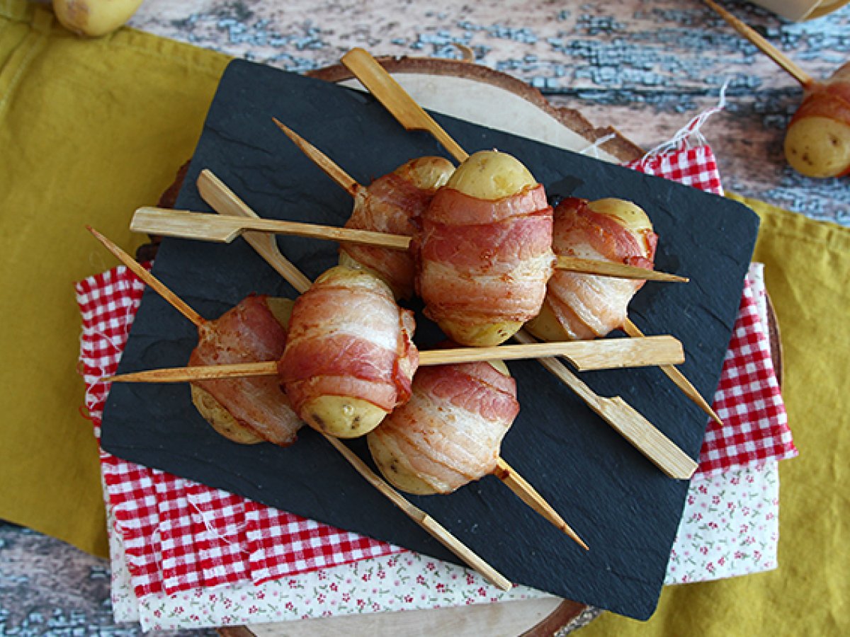 Potato and bacon skewers - photo 3