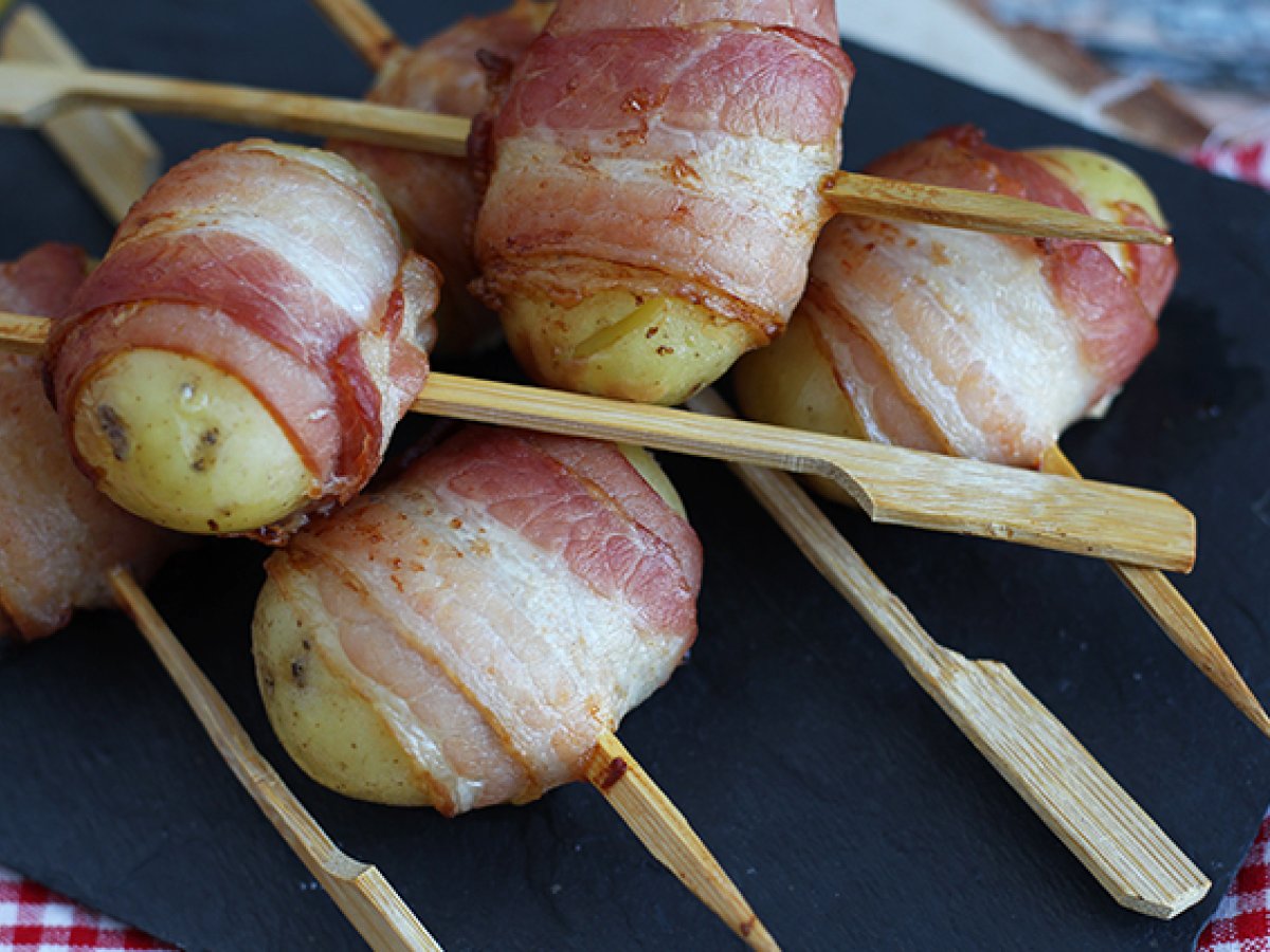 Potato and bacon skewers - photo 4