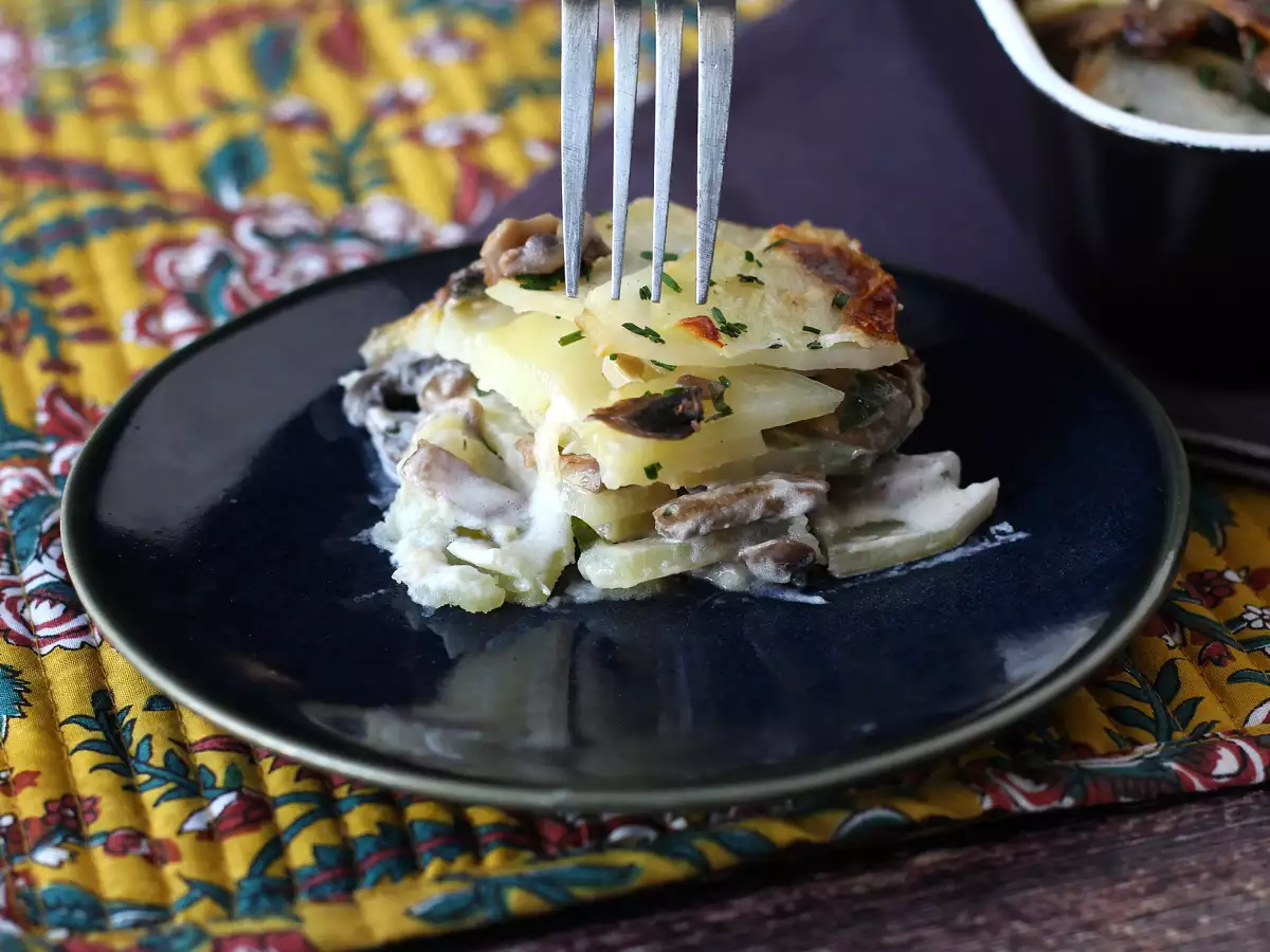 Potato and mushroom gratin - photo 2