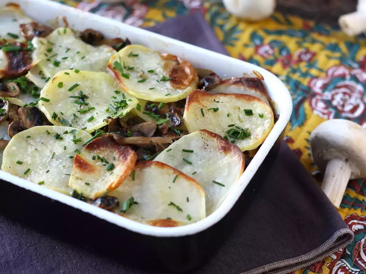 Potato and mushroom gratin - photo 3