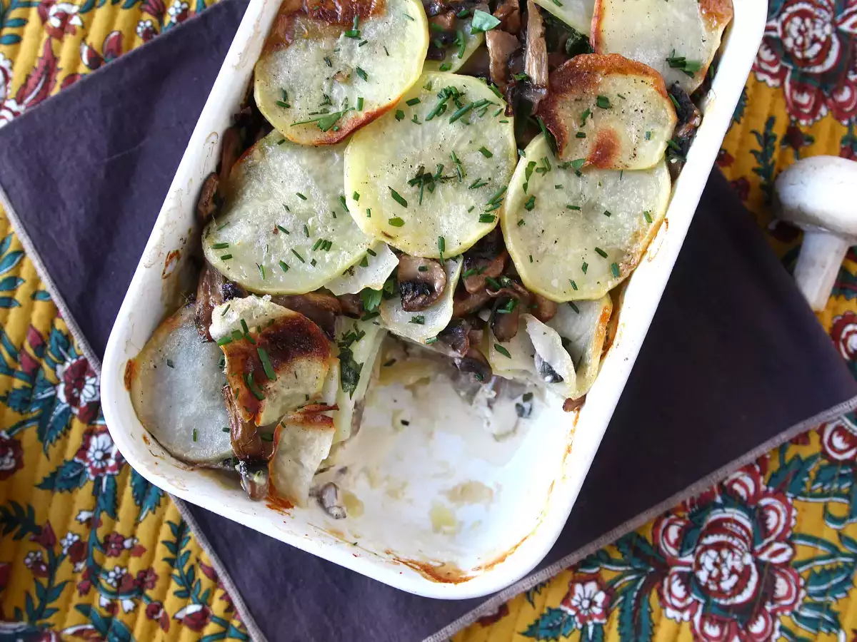 Potato and mushroom gratin - photo 4