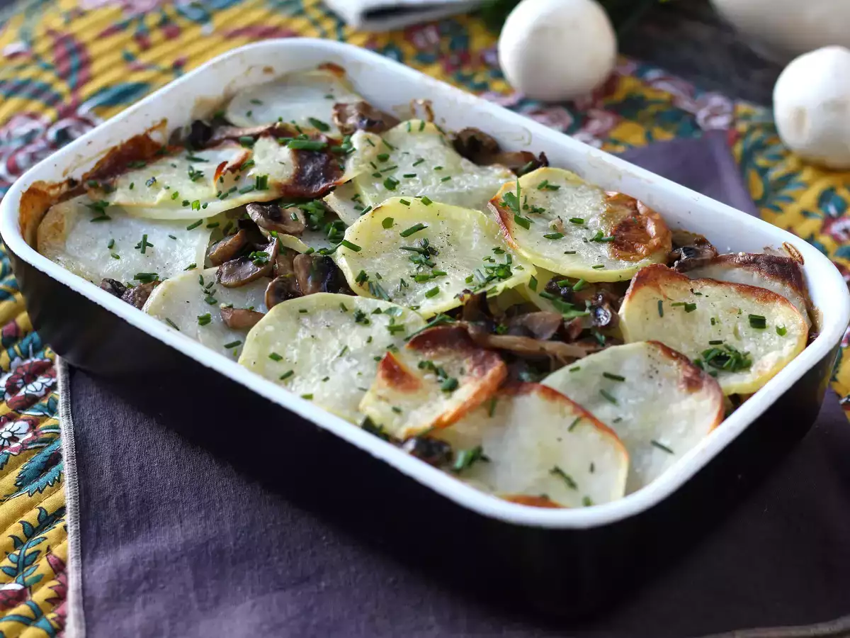 Potato and mushroom gratin - photo 6
