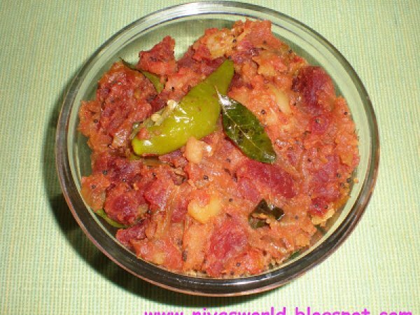 Potato Beetroot Bhaji