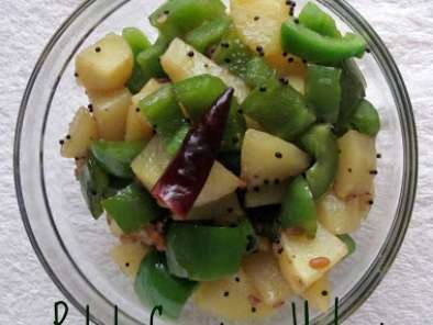 Potato Capsicum Upkari / Stir Fry