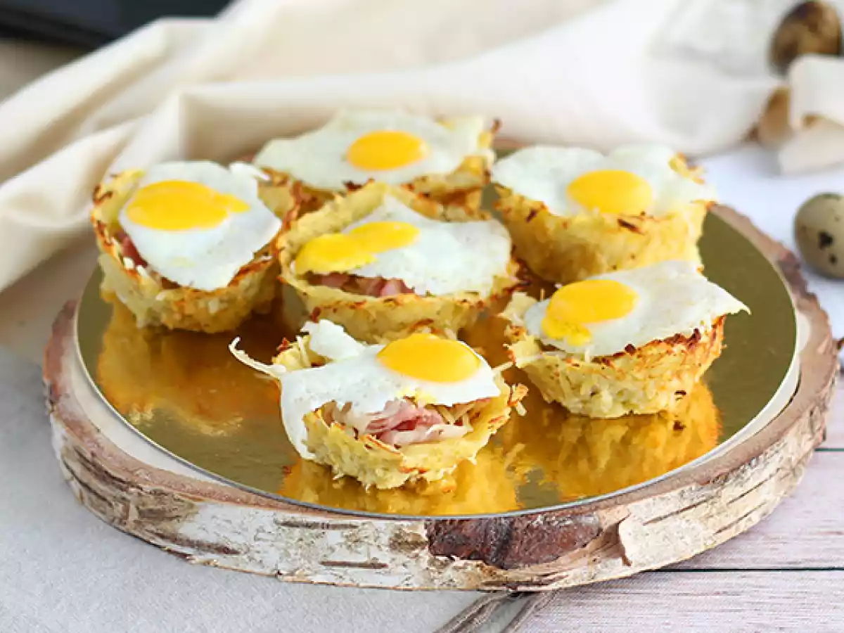 Potato easter nests