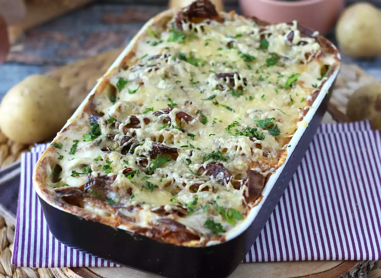Airfryer potato gratin recipe
