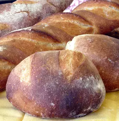 Potato leek soup recipe with sourdough baguette