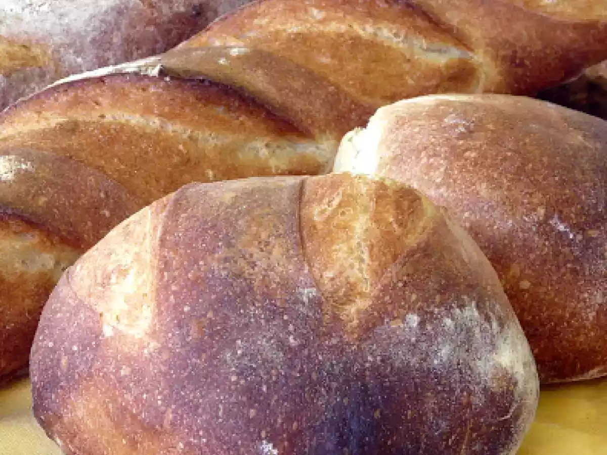 Potato Leek Soup and Sour dough French Baguette