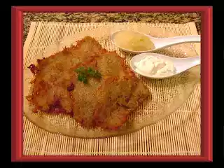 Potato pancakes and sauerkraut recipe