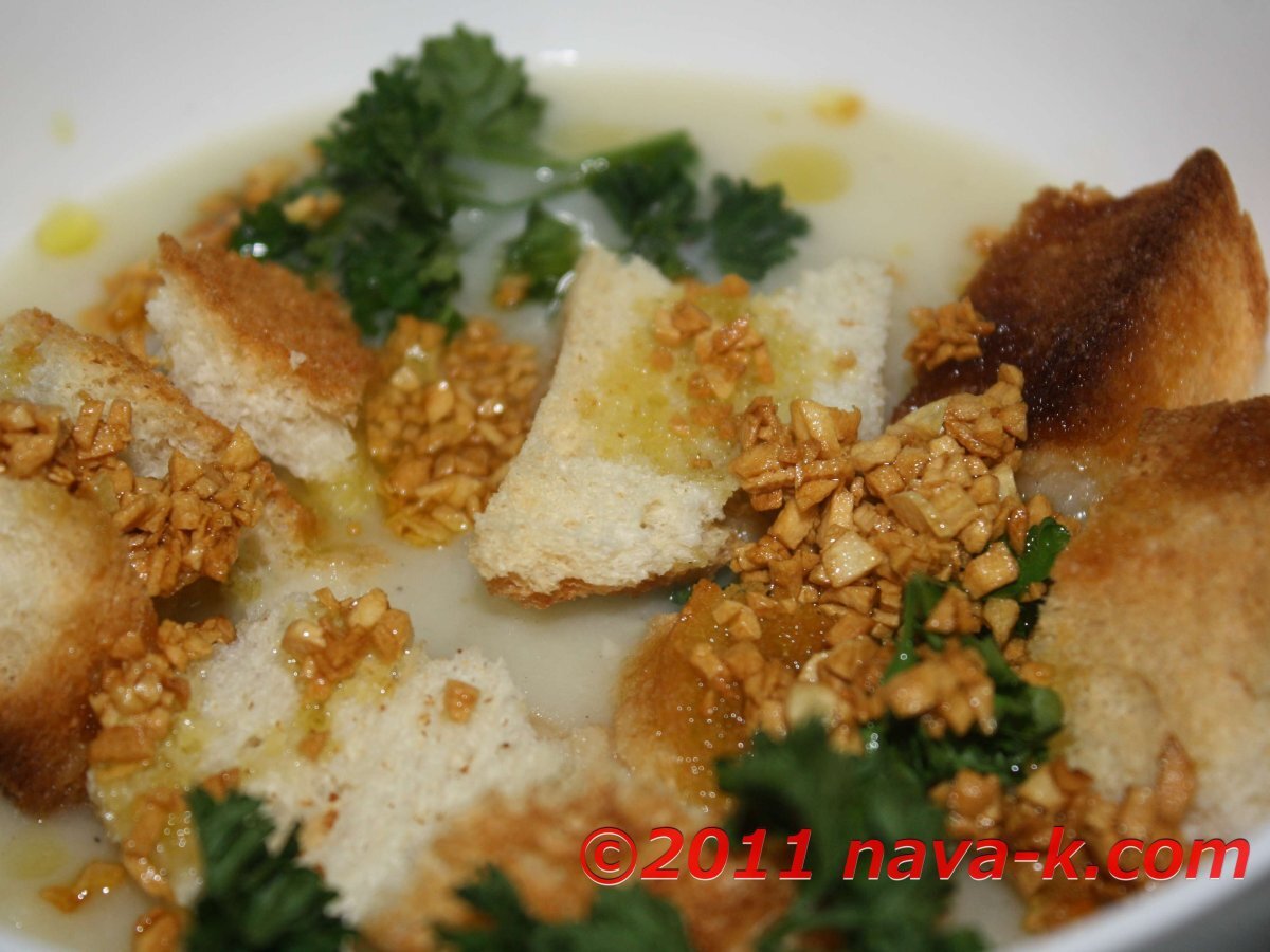 Potato Soup With Grilled bread