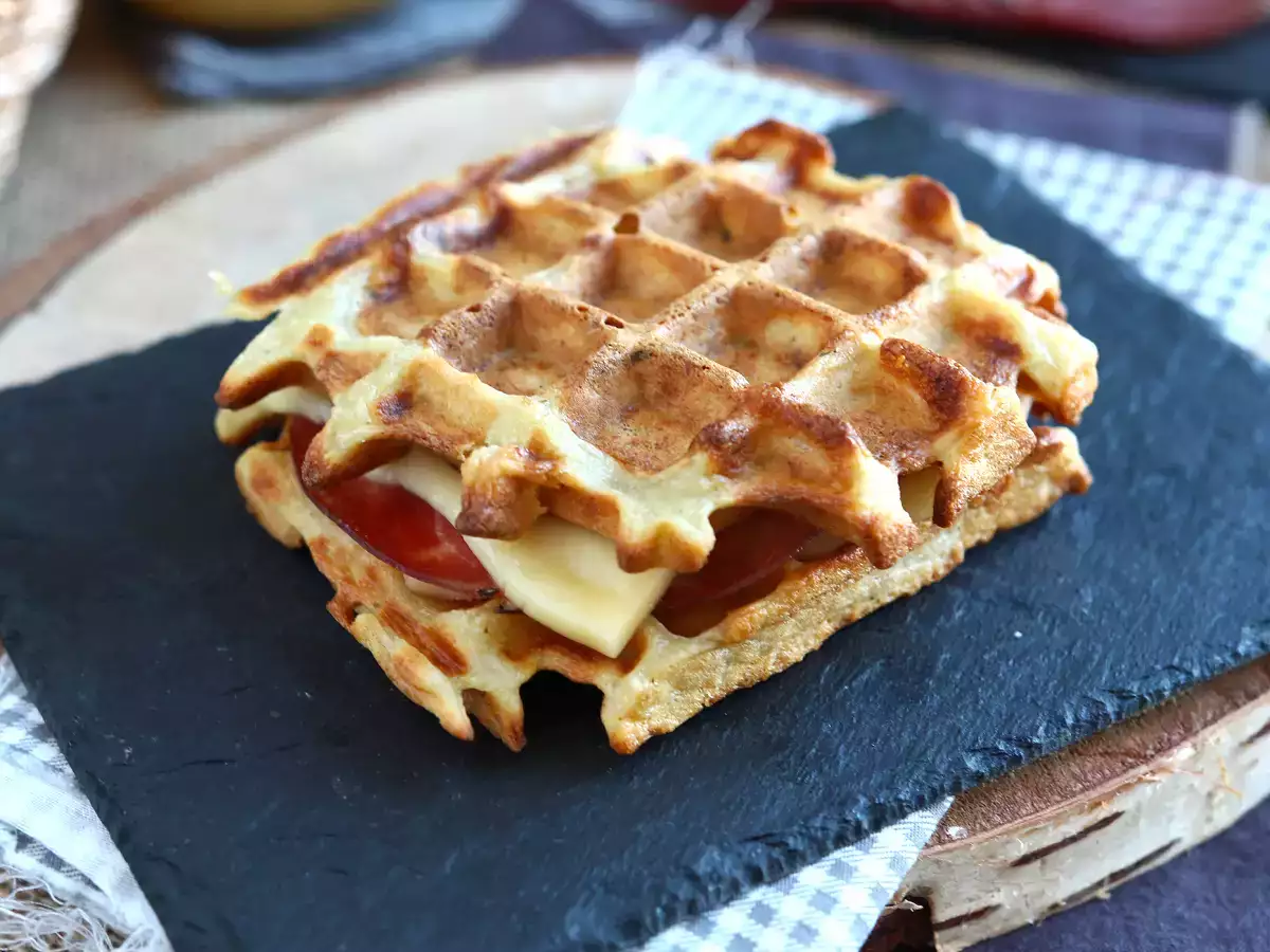 Potato waffle sandwich with raclette: the ultimate comfort dish - photo 3