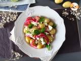 Potatoes in parchment with lemon and feta cheese, photo 1