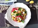 Potatoes in parchment with lemon and feta cheese, photo 1