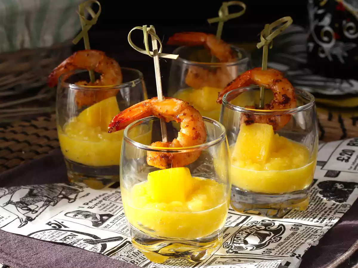 Prawn and mango verrines - photo 3