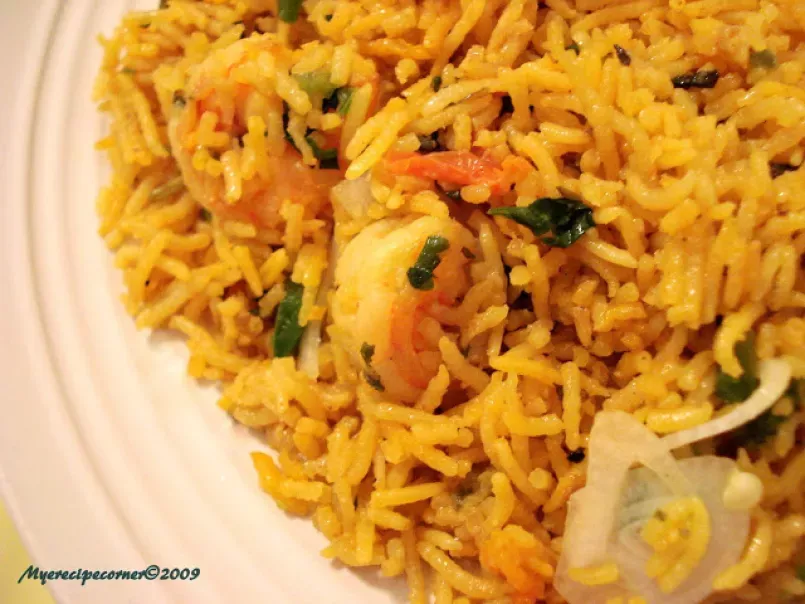 Prawn Biryani( Shrimp in aromatic and flavored rice)-150th post - photo 2