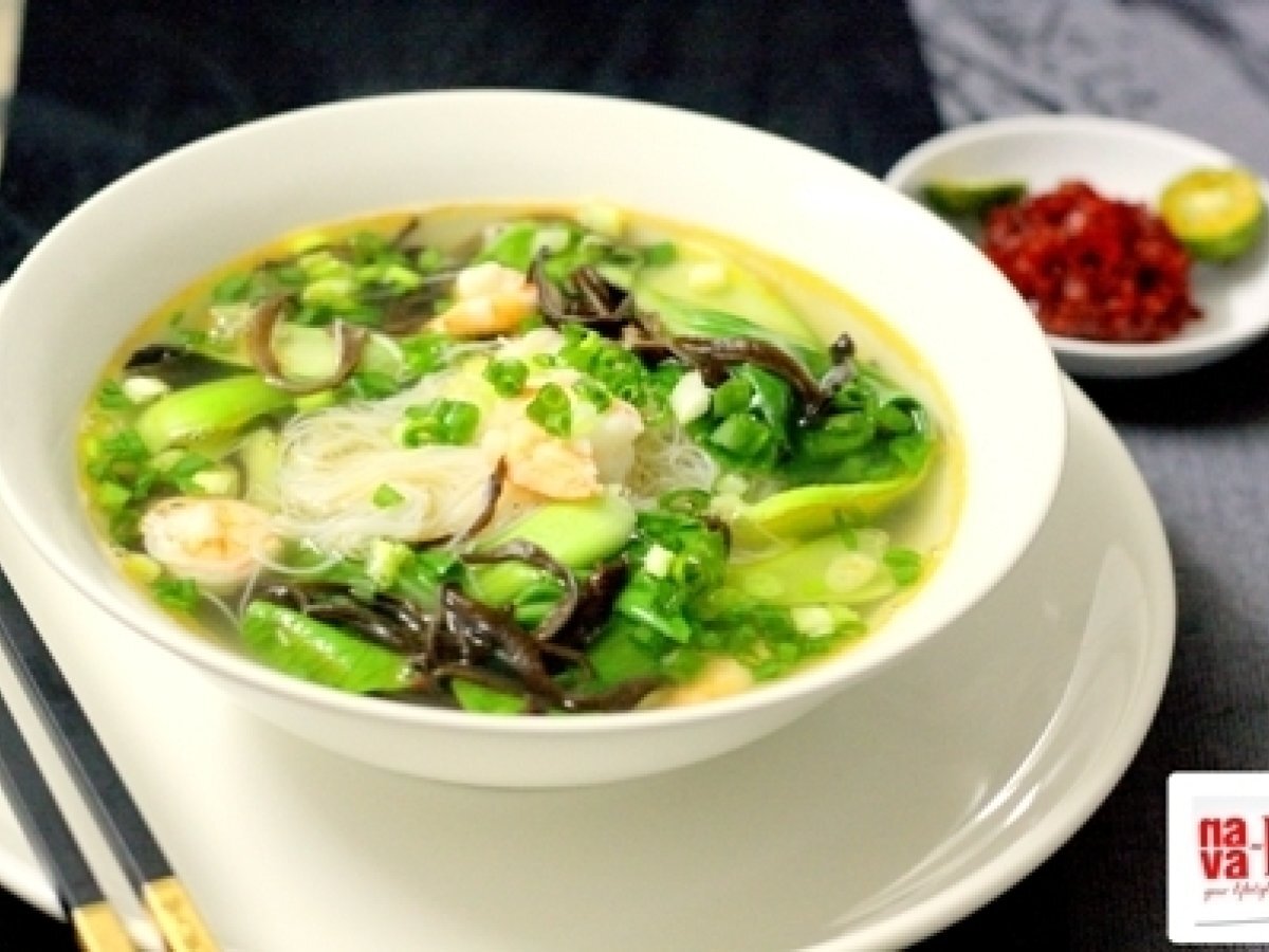Prawn mee hoon soup, Recipe Petitchef