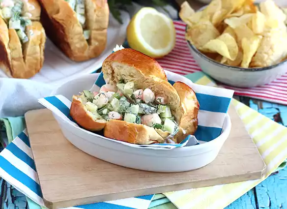 Prawn sandwich recipe with brioche (prawn roll)