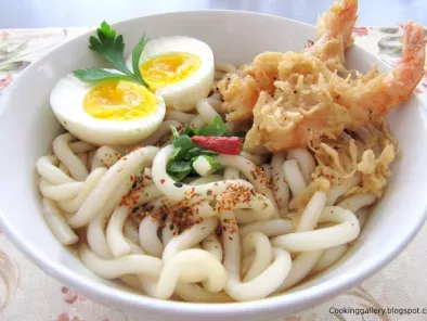 Prawn Tempura Udon Noodle Soup