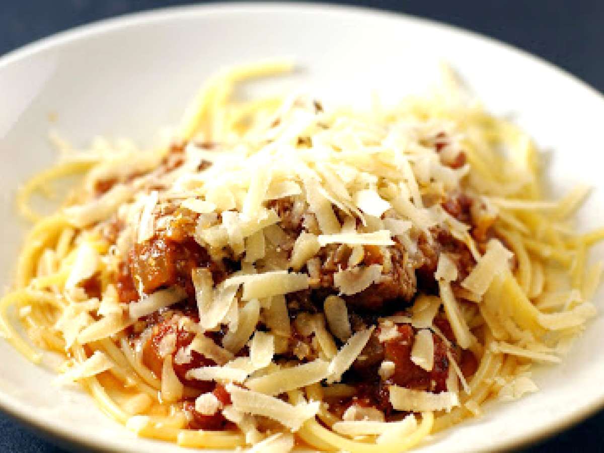 Pressure cooker spaghetti and meatballs, Recipe Petitchef