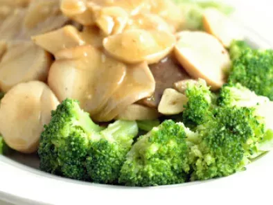 Prince Oyster Mushrooms and Broccoli