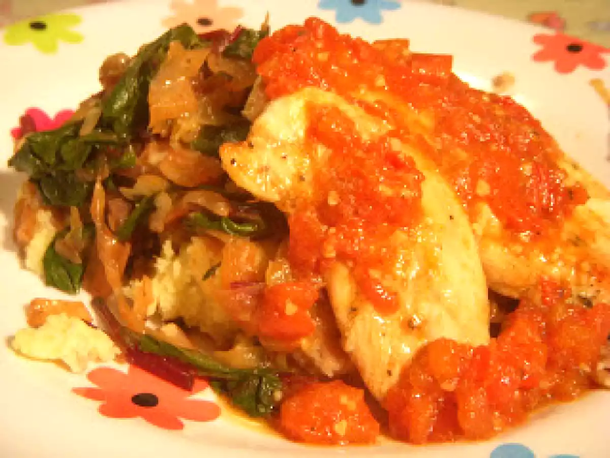 Produce Bounty: Sauteed Cabbage, Onion and Beet Greens
