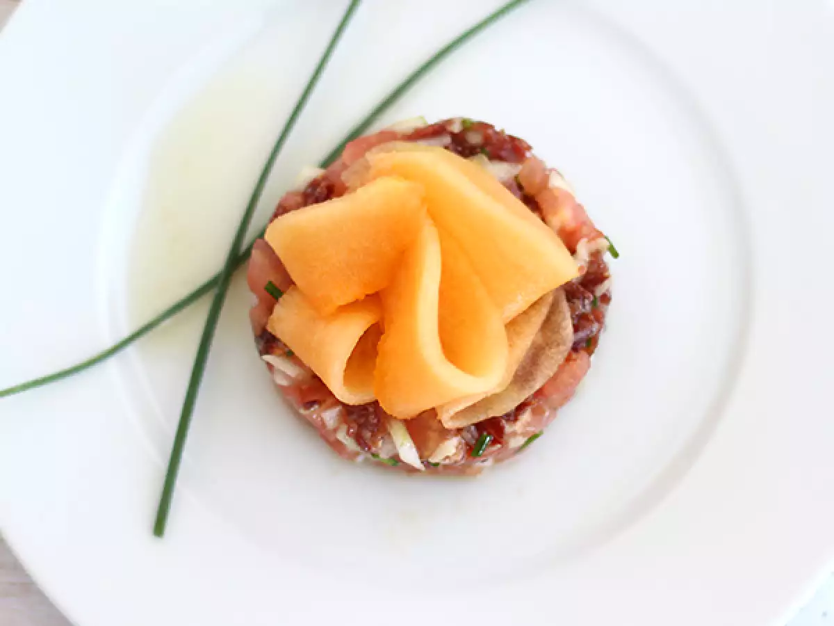 Prosciutto, Melon, and Tomato Tartare - photo 2