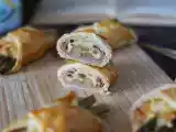 Puff pastry baskets with asparagus, ham and cheese, photo 2