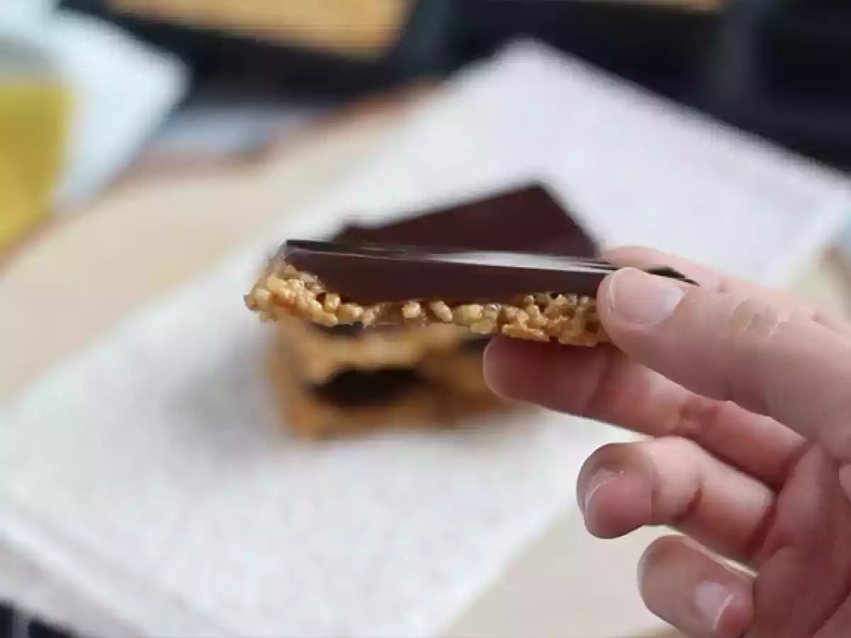 Puffed rice bars with peanut butter - photo 2
