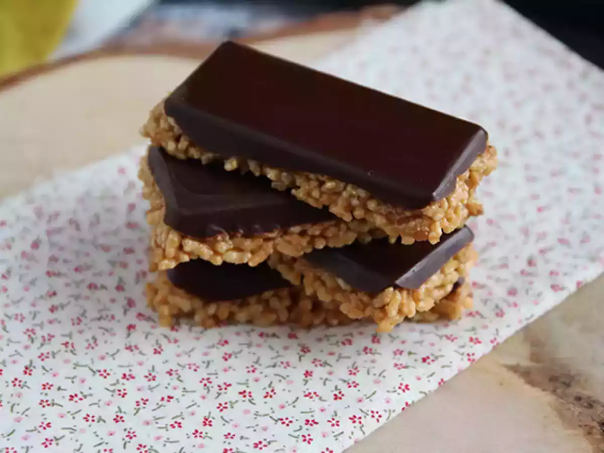 Puffed rice bars with peanut butter - photo 5