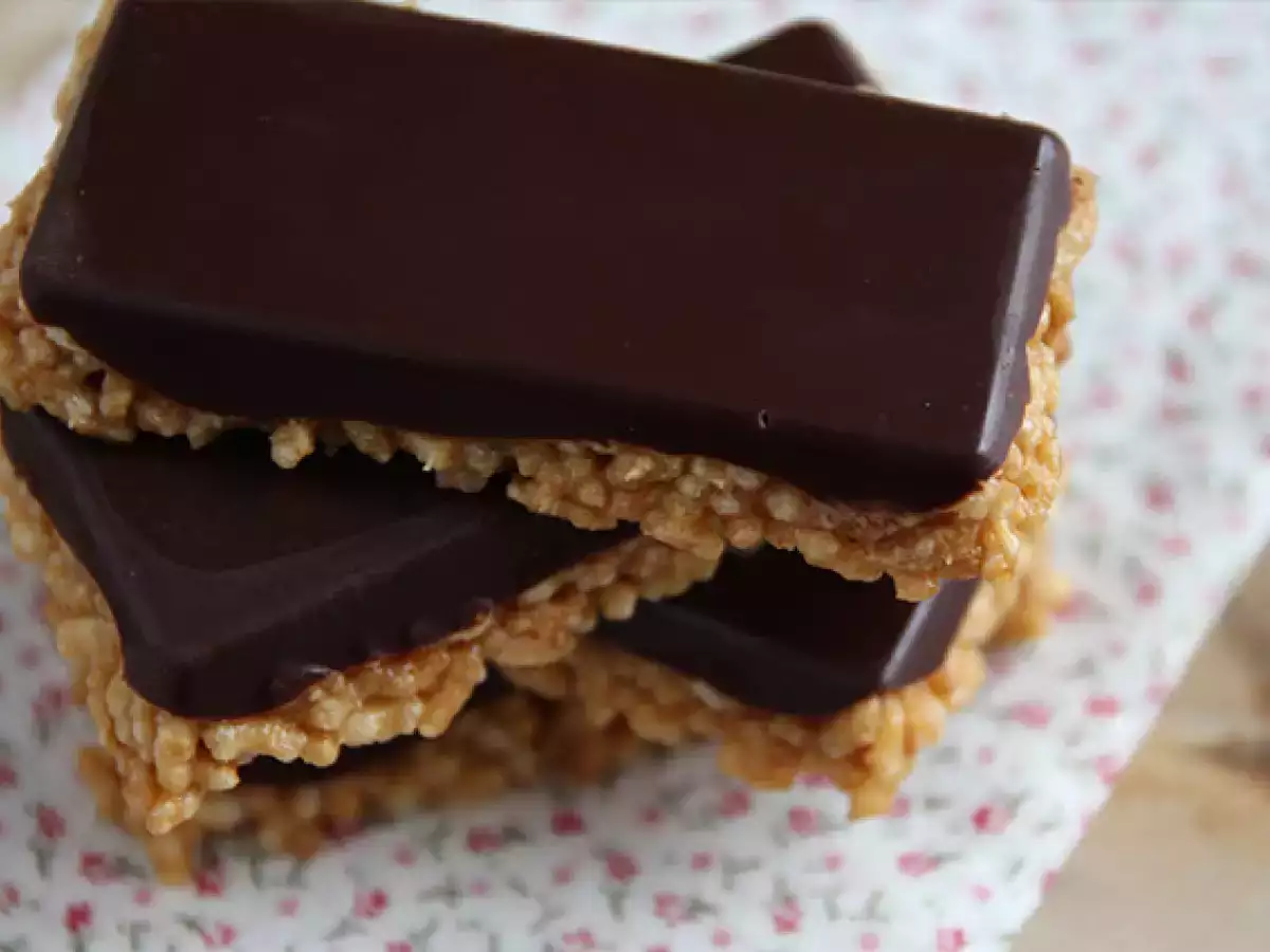 Puffed rice cereal bar with peanut butter - photo 3