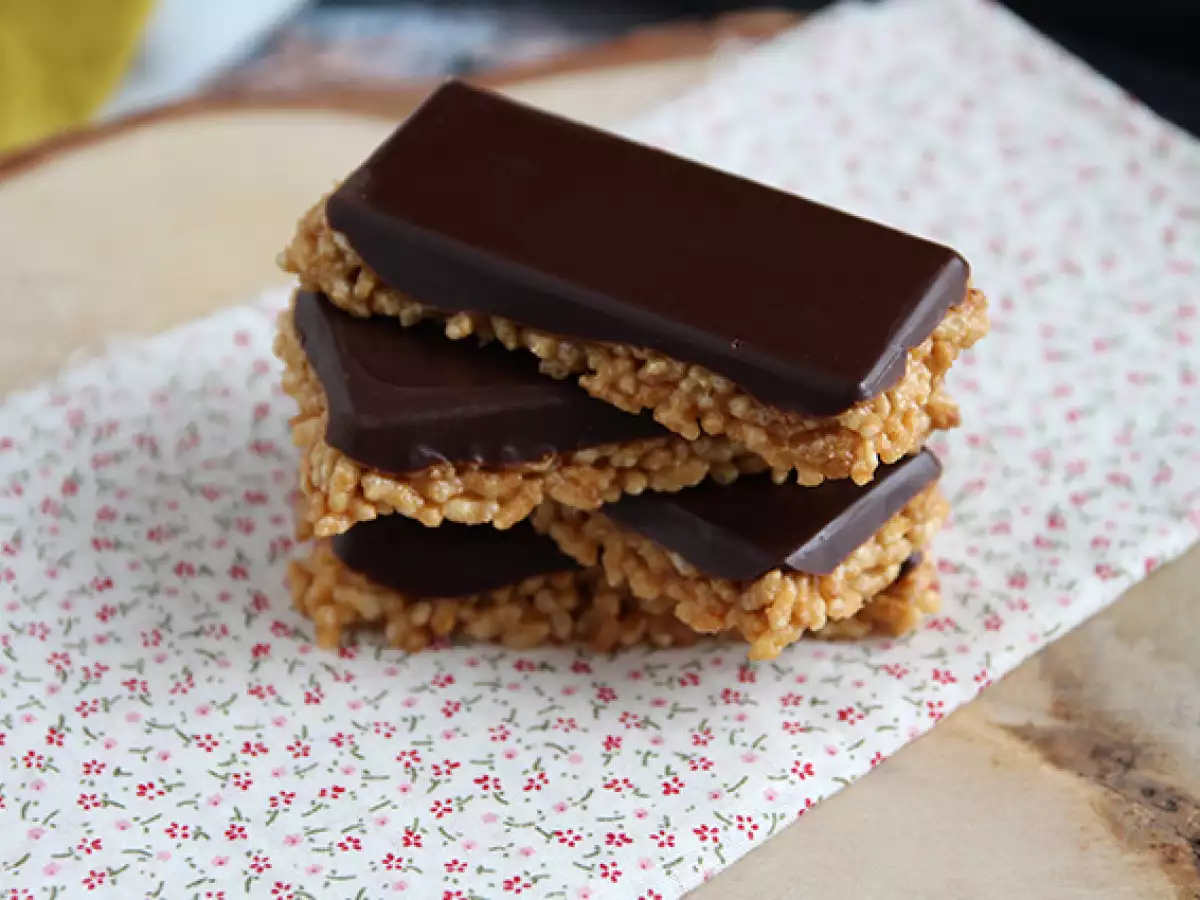 Puffed rice cereal bar with peanut butter - photo 5