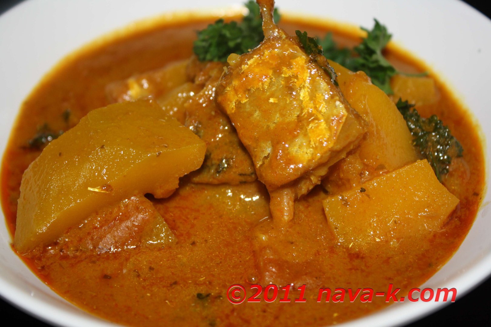 Pumpkin and salt fish curry Recipe Petitchef