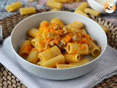 Pumpkin and sausage meat pasta, photo 5