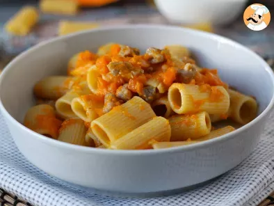 Pumpkin and sausage meat pasta, photo 7