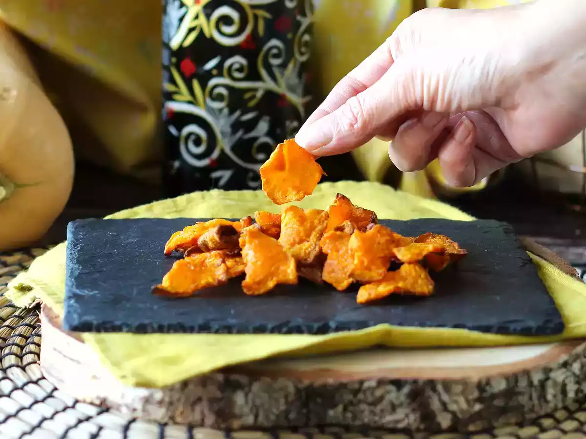 Pumpkin chips in airfryer: light and tasty - photo 3