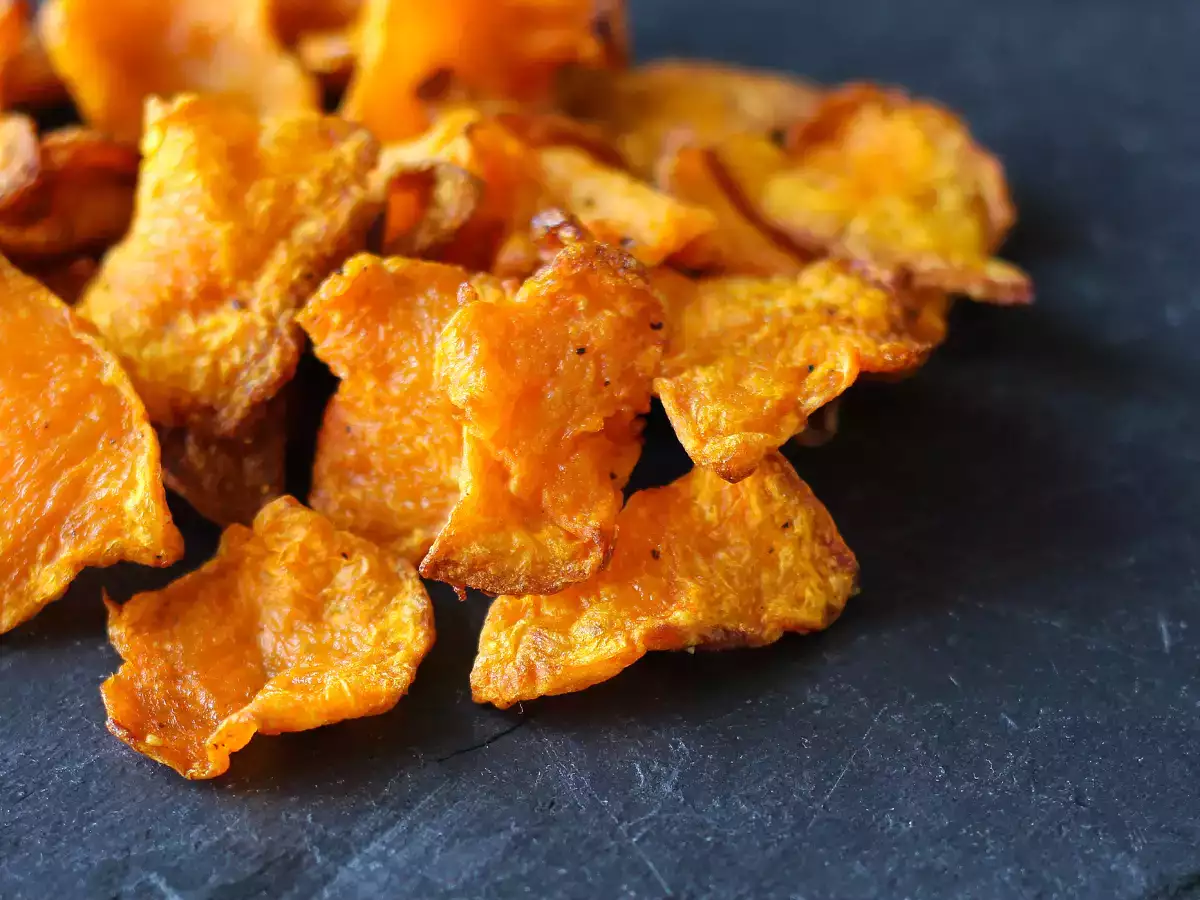 Pumpkin chips in the air fryer: light and tasty - photo 4