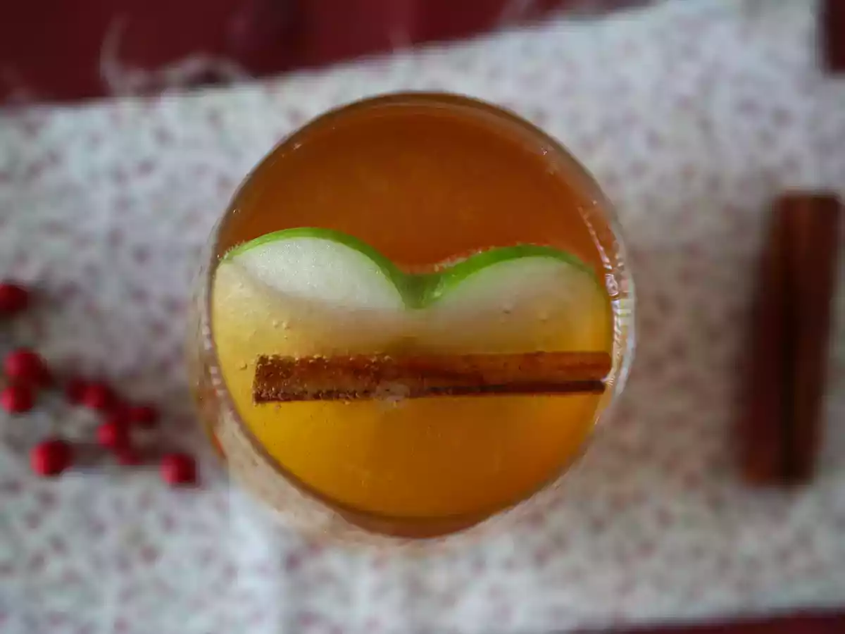 Pumpkin cider spritz, the spicy cocktail with pumpkin spice syrup! - photo 4