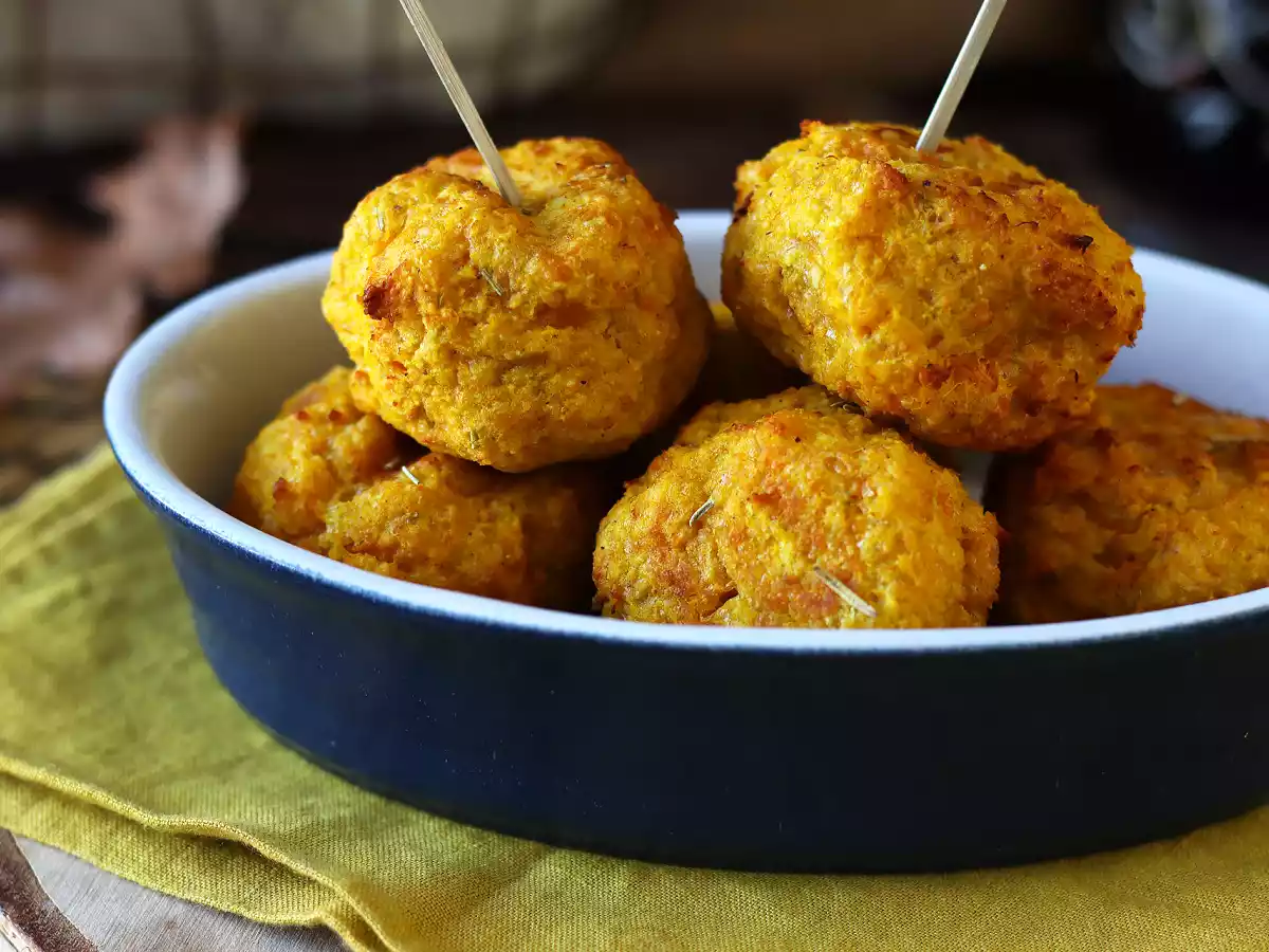 Pumpkin croquettes in airfryer