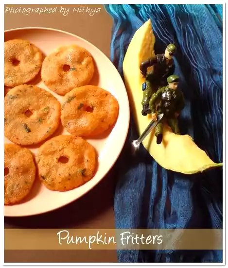 Pumpkin fritters recipe / poosinika vadai