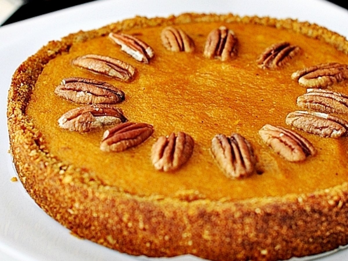 Pumpkin Pecan Pie with Cornflakes Crust