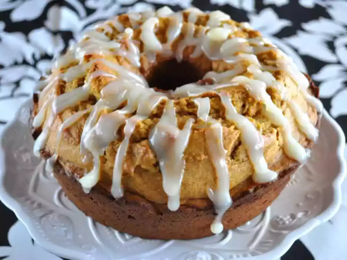 Pumpkin Pound Cake with Buttermilk Glaze? and a GIVEAWAY!! TIME?S UP!!