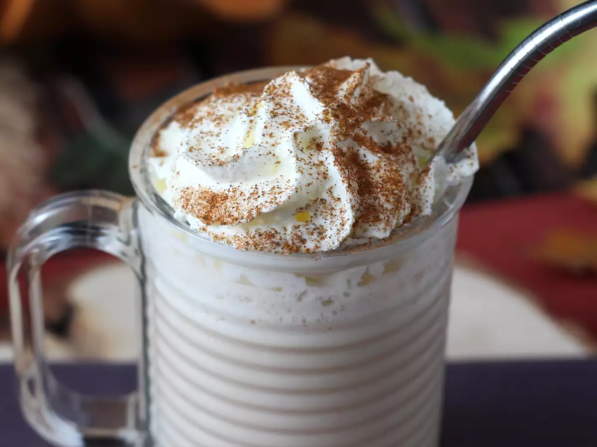 Pumpkin spice latte with homemade pumpkin syrup! - photo 3