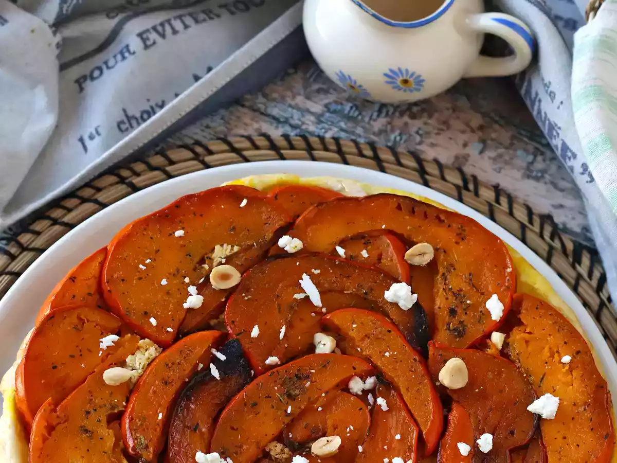 Pumpkin tatin with goat's cheese and honey - photo 7