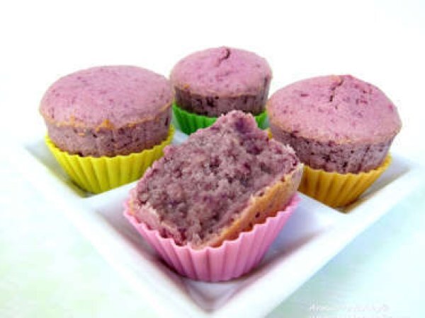 Purple Sweet Potato Cupcakes